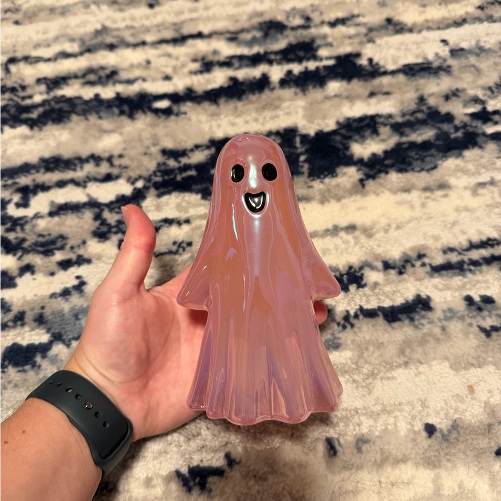 Iridescent Glass Ghost Decorative Sculpture - Pink - Hyde and EEK! Boutique™